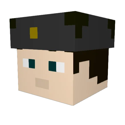 sdskds Minecraft avatar head, 3D render