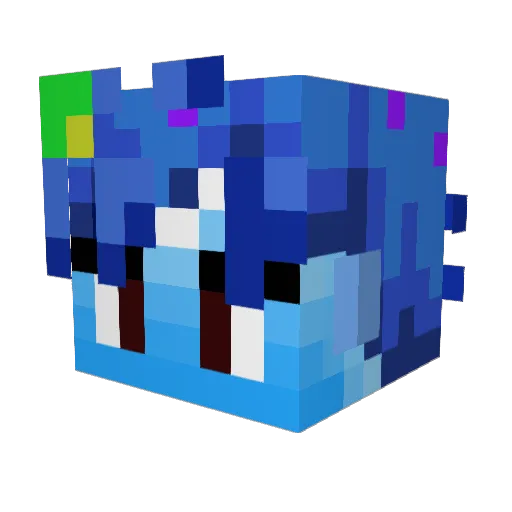 sdsnoopy4 Minecraft avatar head, 3D render
