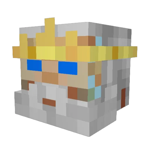 se7as Minecraft avatar head, 3D render