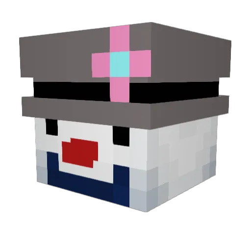 se_un_g Minecraft avatar head, 3D render