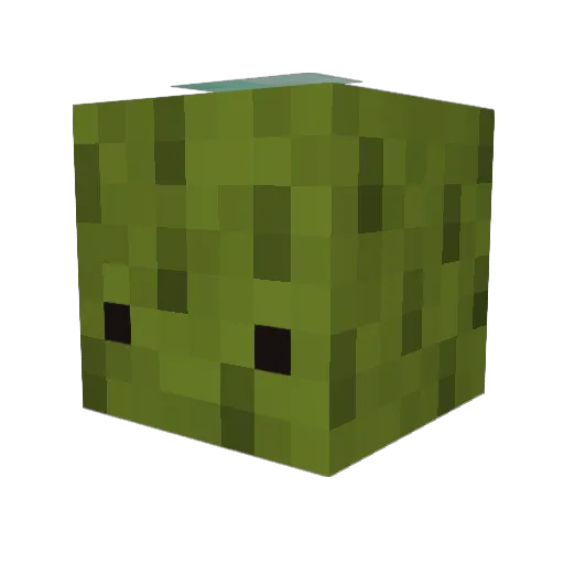 sea_pickles_ Minecraft avatar head, 3D render