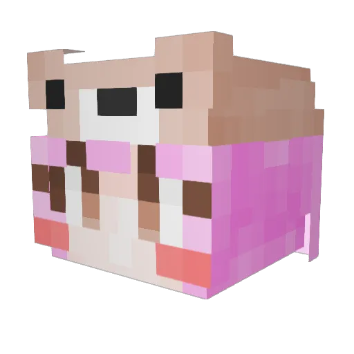 sea_son Minecraft avatar head, 3D render