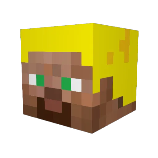 seabird67 Minecraft avatar head, 3D render