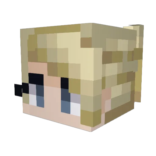 seadlet Minecraft avatar head, 3D render