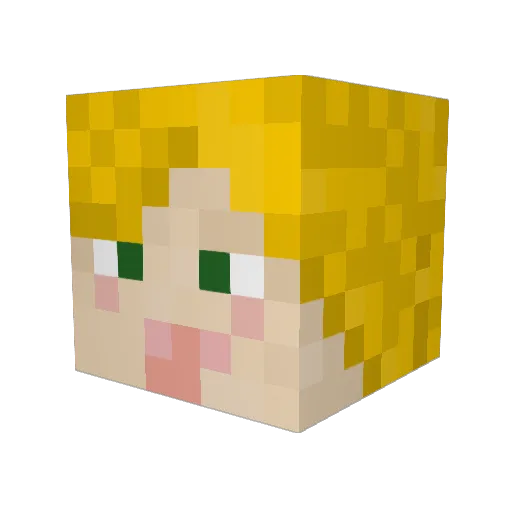 seadlite Minecraft avatar head, 3D render