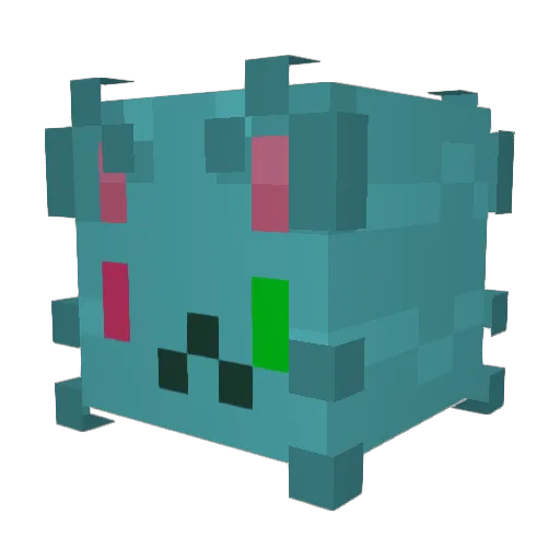 seaeu Minecraft avatar head, 3D render