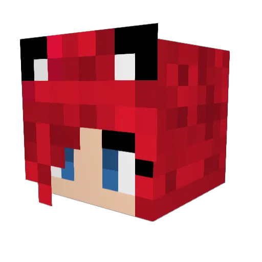 seafish Minecraft avatar head, 3D render