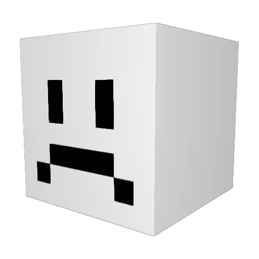seafn_ Minecraft avatar head, 3D render