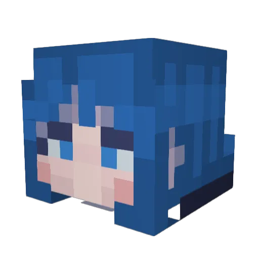 seafoodnoodle201 Minecraft avatar head, 3D render