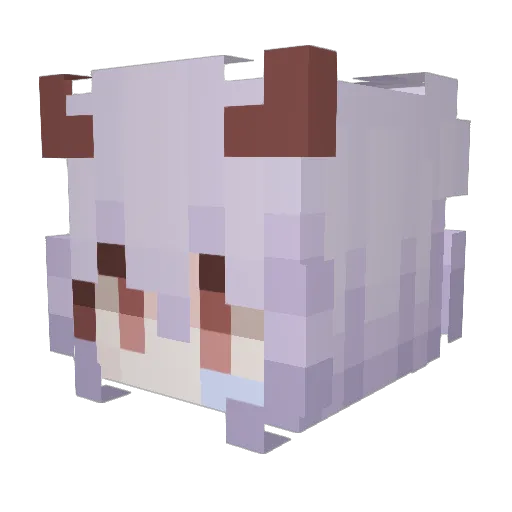seakiyou Minecraft avatar head, 3D render