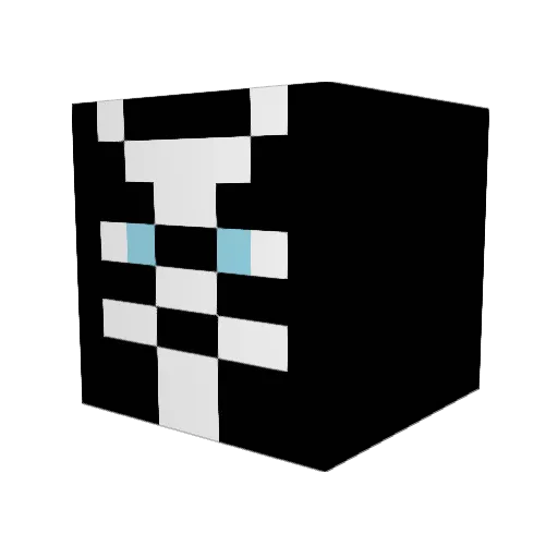 seakwin Minecraft avatar head, 3D render