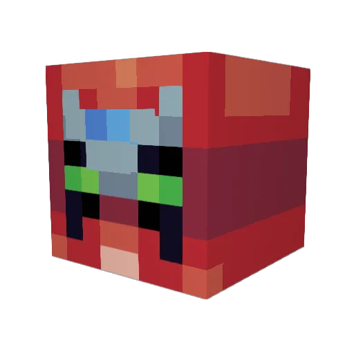 seal481 Minecraft avatar head, 3D render