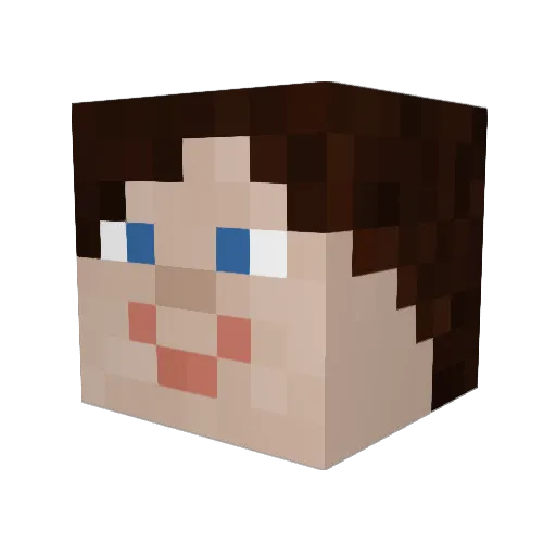 seal62 Minecraft avatar head, 3D render
