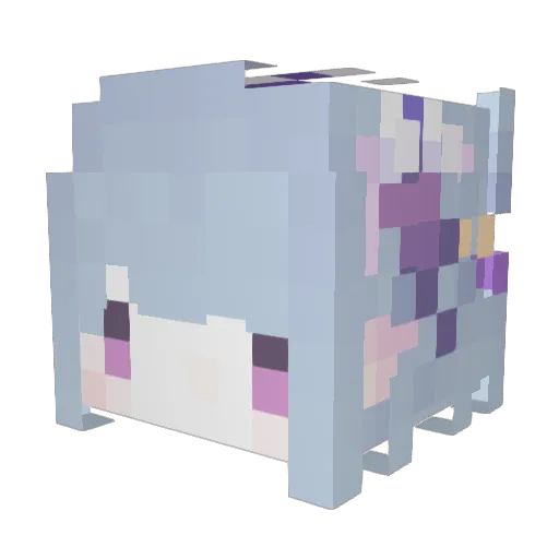 seal_uwu Minecraft avatar head, 3D render