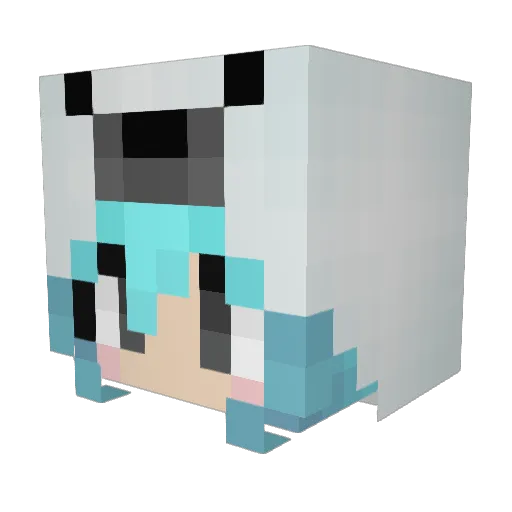 sealriously Minecraft avatar head, 3D render