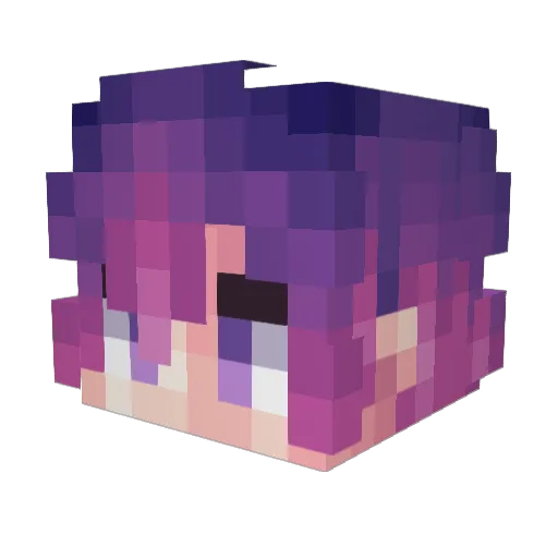 seamiooo Minecraft avatar head, 3D render