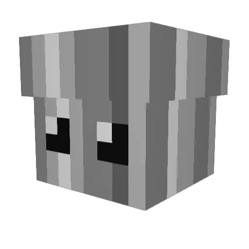 seamond Minecraft avatar head, 3D render