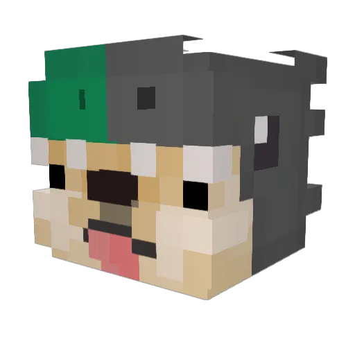 sean889 Minecraft avatar head, 3D render
