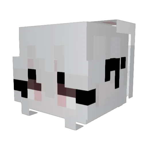 seanari Minecraft avatar head, 3D render