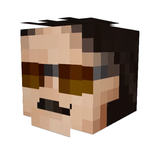 seanath4n Minecraft avatar head, 3D render