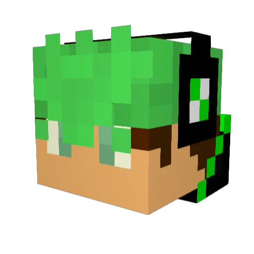 seanchr1s Minecraft avatar head, 3D render