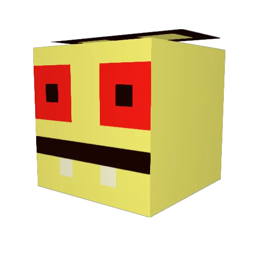 seancouey Minecraft avatar head, 3D render