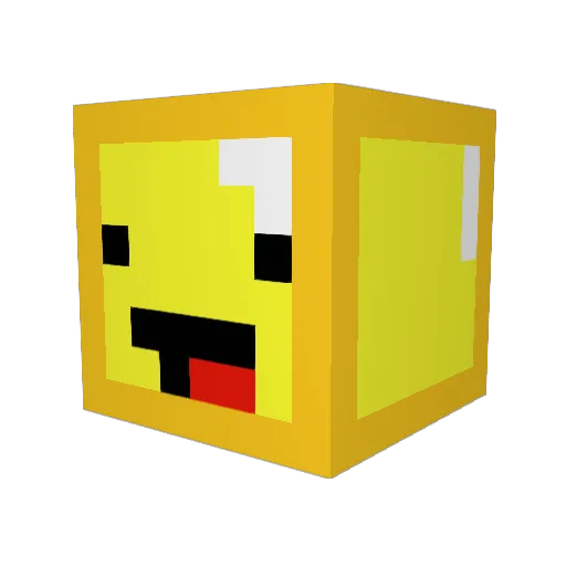 seandb Minecraft avatar head, 3D render