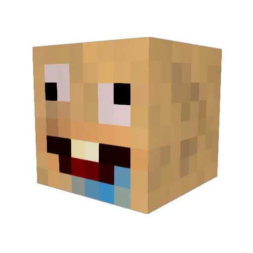 seanearls Minecraft avatar head, 3D render