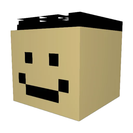 seanjohnn Minecraft avatar head, 3D render