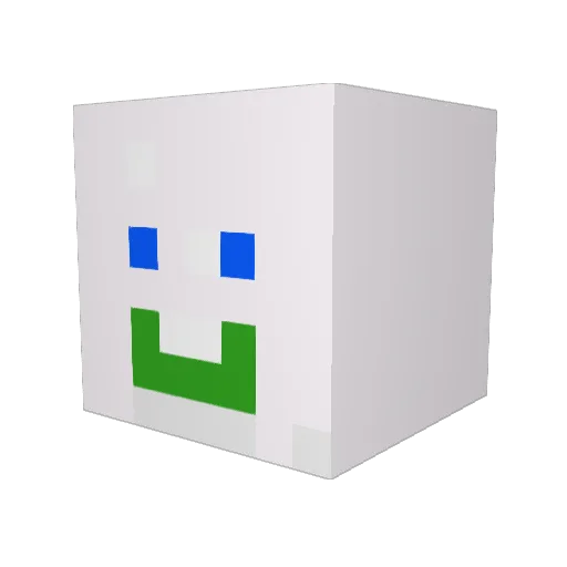 seanypaws Minecraft avatar head, 3D render