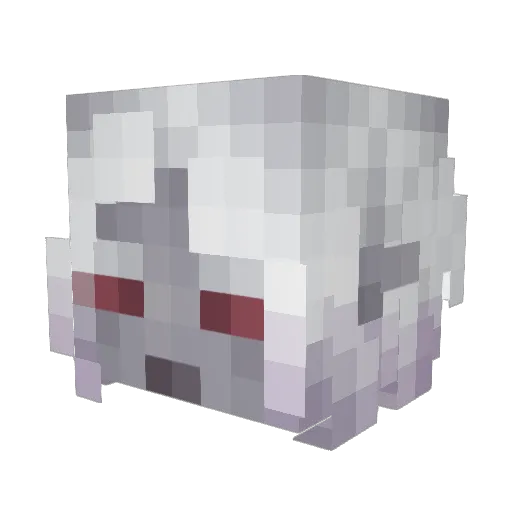 searcbait Minecraft avatar head, 3D render