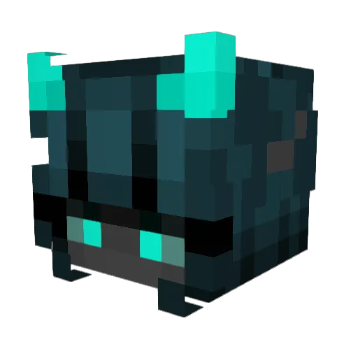 searedbones Minecraft avatar head, 3D render