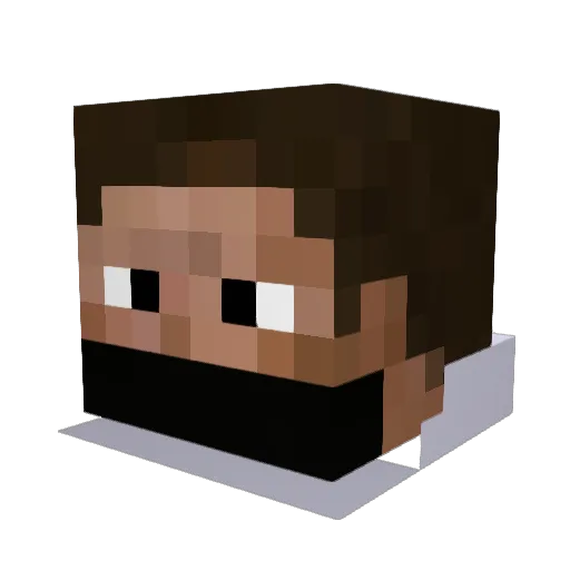 seargentsmurphy Minecraft avatar head, 3D render