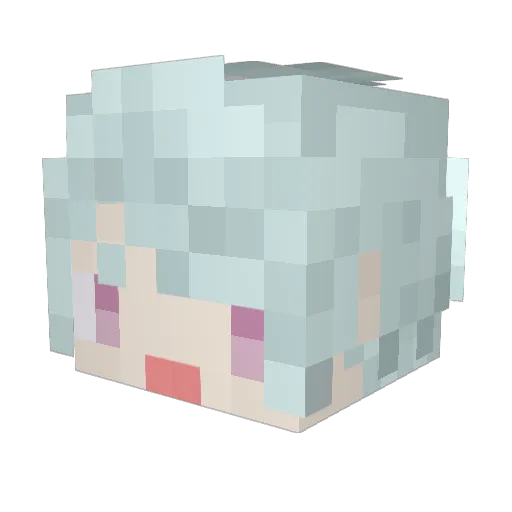 seaseasky Minecraft avatar head, 3D render