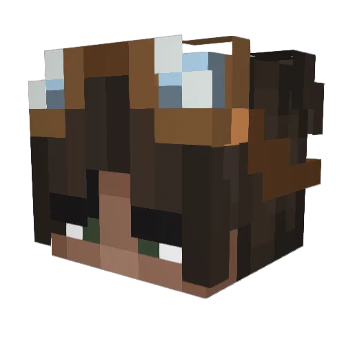 seasons1x Minecraft avatar head, 3D render