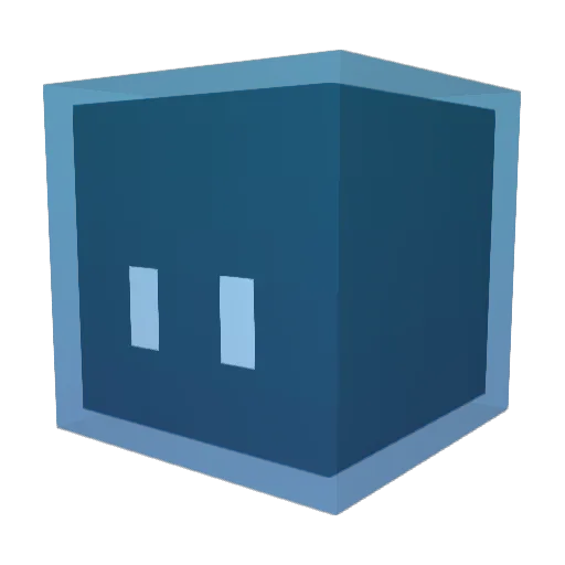 seau Minecraft avatar head, 3D render