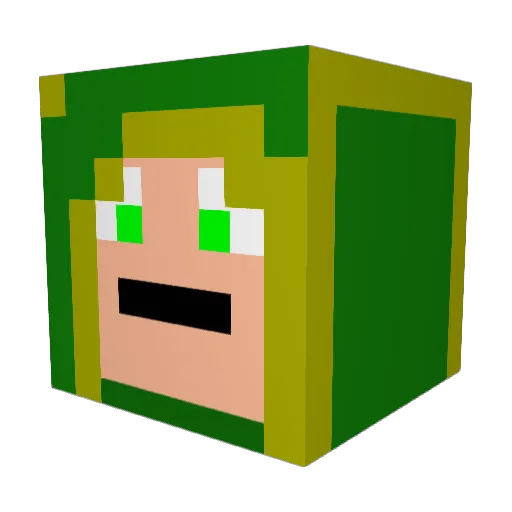 seb1901 Minecraft avatar head, 3D render