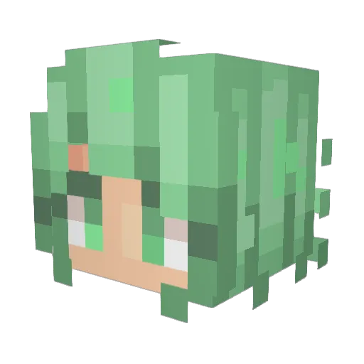 seb4s Minecraft avatar head, 3D render