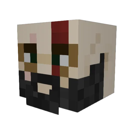 seb_goat Minecraft avatar head, 3D render