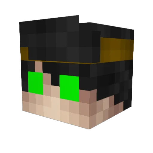seba1612a Minecraft avatar head, 3D render