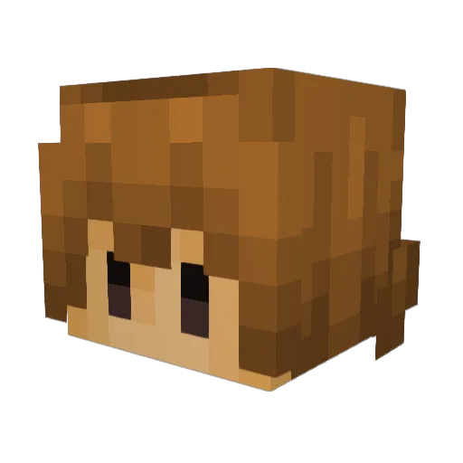 sebaroux Minecraft avatar head, 3D render
