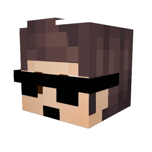 sebas12213 Minecraft avatar head, 3D render