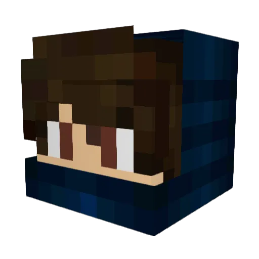 sebasXgamer Minecraft avatar head, 3D render