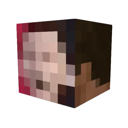 sebasrod Minecraft avatar head, 3D render