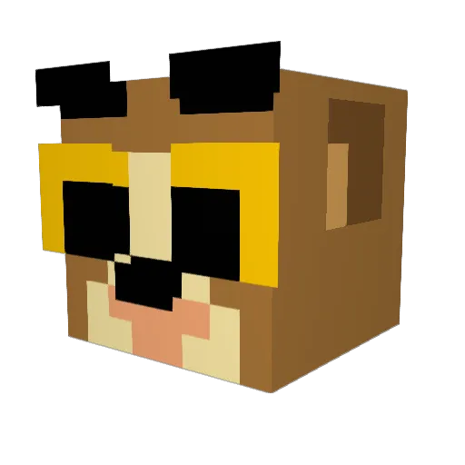 sebastdrx Minecraft avatar head, 3D render