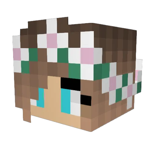 sebastianbokser Minecraft avatar head, 3D render