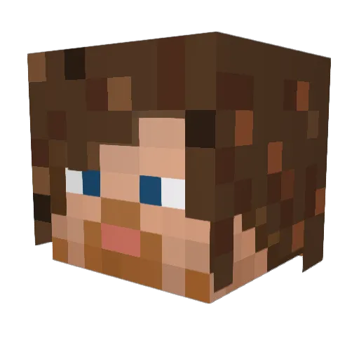 sebastiangdr Minecraft avatar head, 3D render