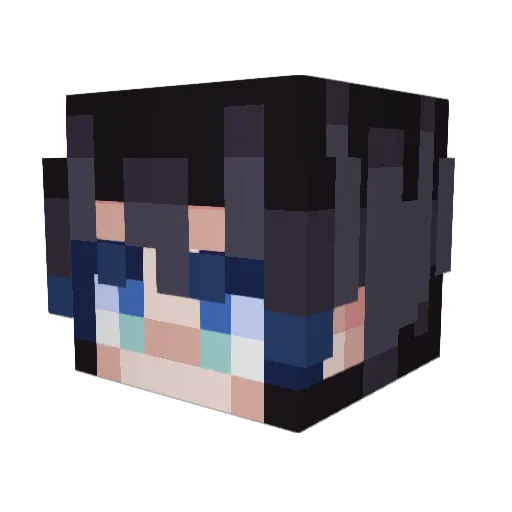sebastianstaahl Minecraft avatar head, 3D render