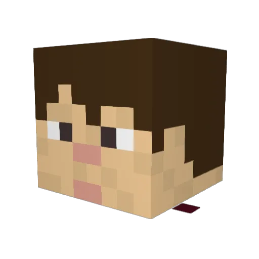 sebastien1122 Minecraft avatar head, 3D render