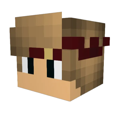 sebasurzola Minecraft avatar head, 3D render